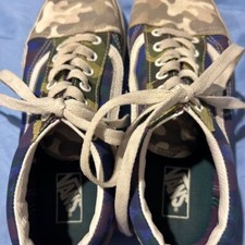 Vans Old Skool Camocollage Kids' Skate Shoes Multicolor Unisex Size 5