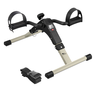Folding Mini Exercise Bike Under Desk Fitness Leg/Arm Stepper Bike LCD Display