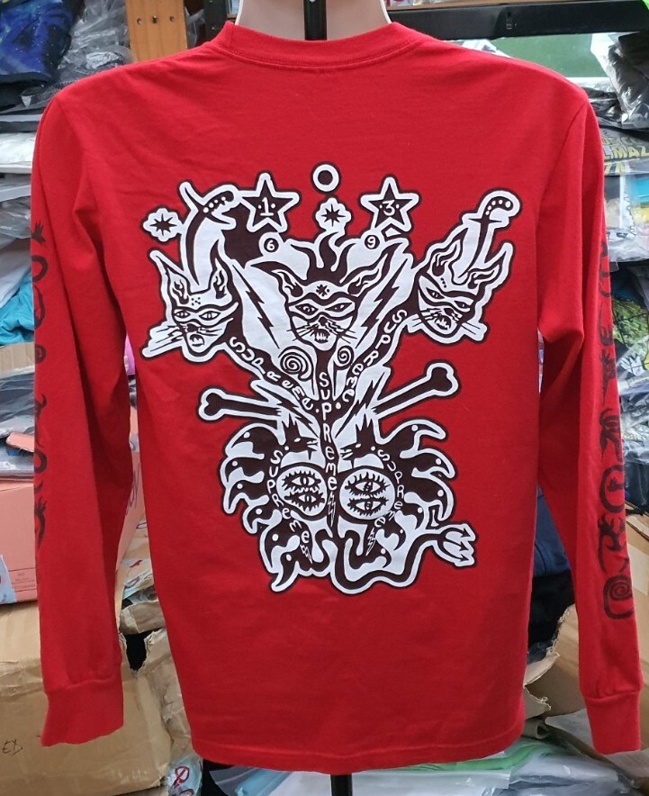 SS21 Supreme Clayton Patterson L/S Tee red Long sleeve size