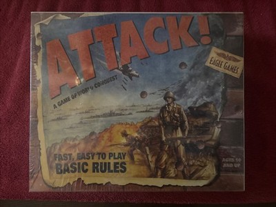 Eagle Games Attack! Game Of World Conquest Board Game - Sealed Brand New 2003
