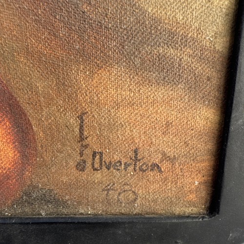 ¿Edmund Brucker 1948 vintage? Retrato firmado de dama africana desnuda en marco de metal - Imagen 3 de 11