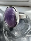 Vintage MMD Magnus Maximum 1973s Hallmark 925 Sterling Silver Amethyst Ring