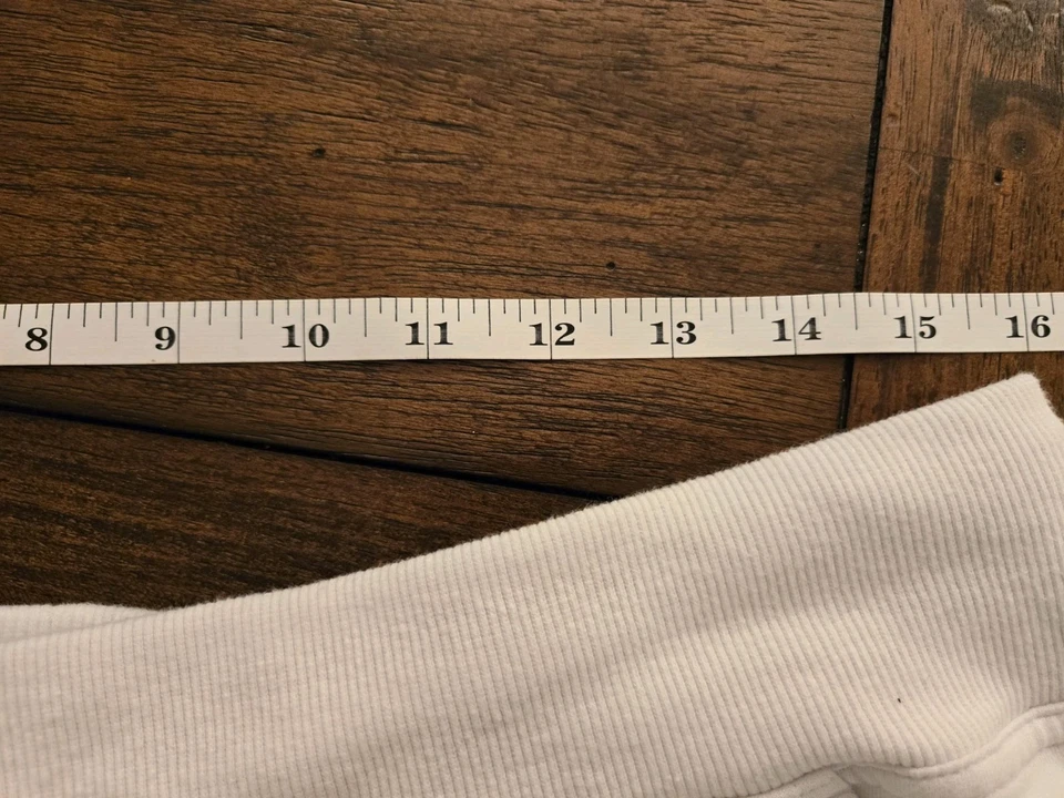 Pantalones cortos Athletic Works blancos con cordón L 12-14 bolsillos elásticos en la cintura Foto 4 de 4