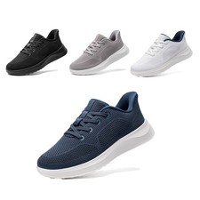Men's Slip on Rommy Toe Walking Shoes Lightweight Breathable Casual Sneakers