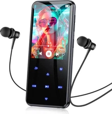 MP3 Player with Bluetooth, M3 2.4 inch Music Player with Speaker Black
