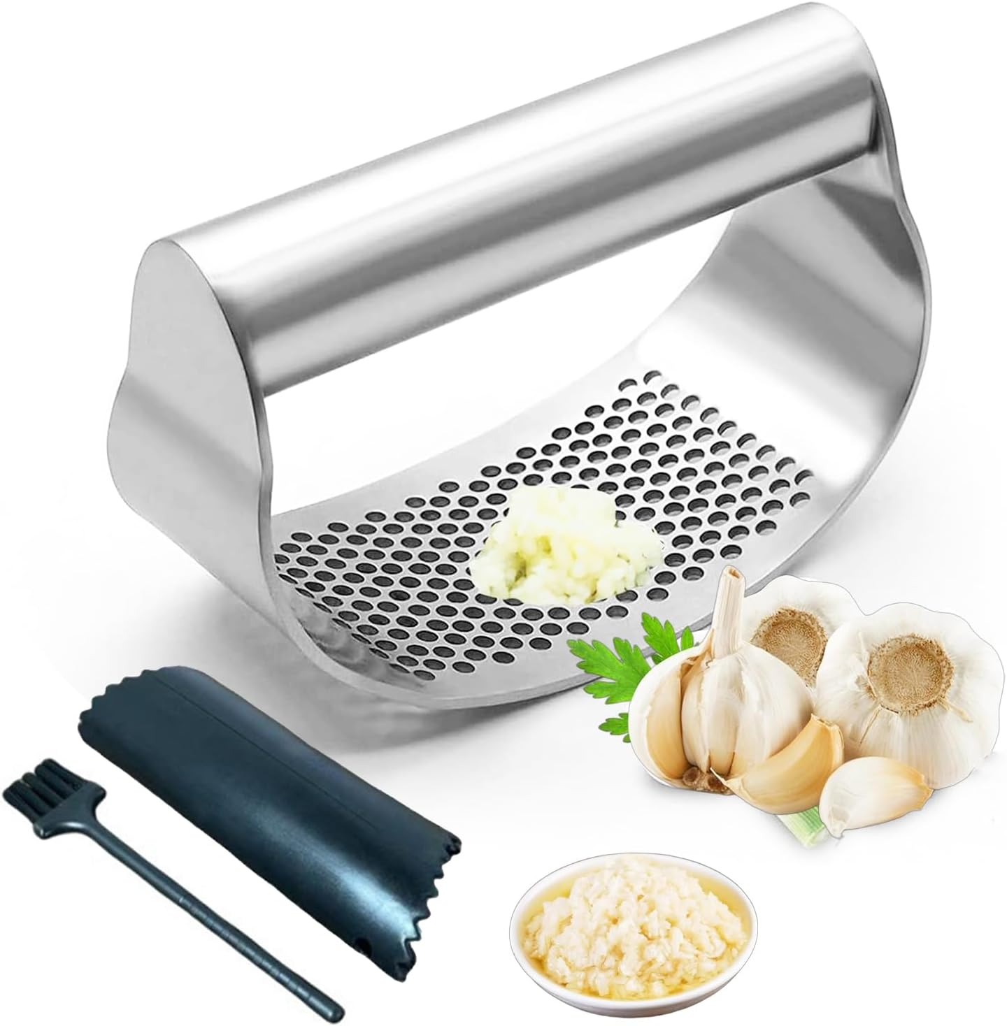 Stainless Steel Garlic Press Rocker