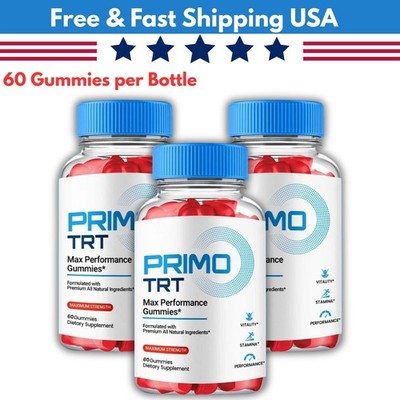 Primo TRT Men's Advanced Pro Formula Chewable Supplement 180 Gummies US