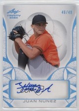 2024 Leaf Trinity Auto Platinum 46/49 Juan Nunez #BA-JN1 Auto 0u66