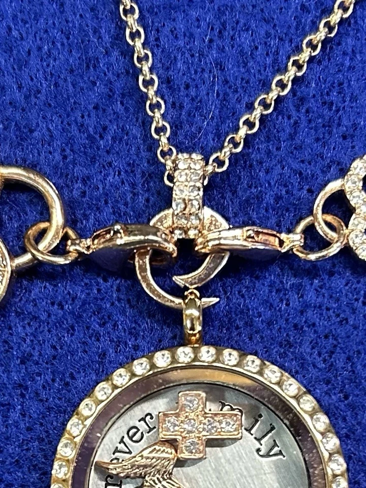 Оригами сова комплект медальон ожерелье W5 подвески закрытый и сердце и ключ подвески цепочка 23» - Изображение 3 из 4