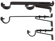 Urbanest Long Double Drapery Curtain Window Rod Bracket Holder Oil Rubbed Bronze