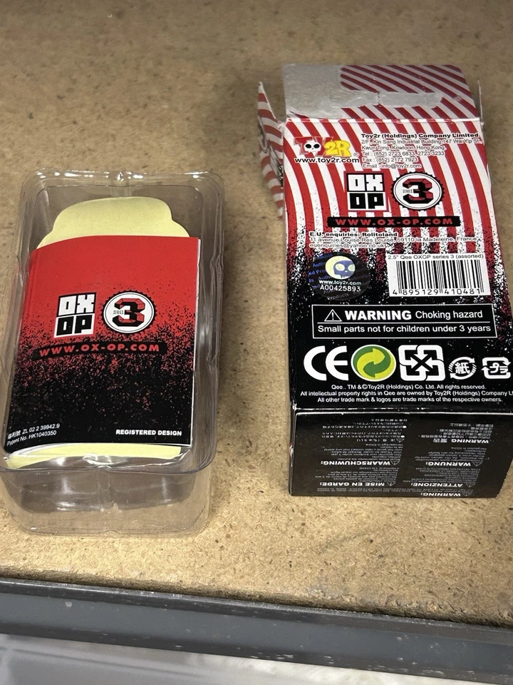 Toy2r Qee Ox-op 系列 3 盲人人偶。 罕见。 全新带盒,OOB — 第 2/2 张图片