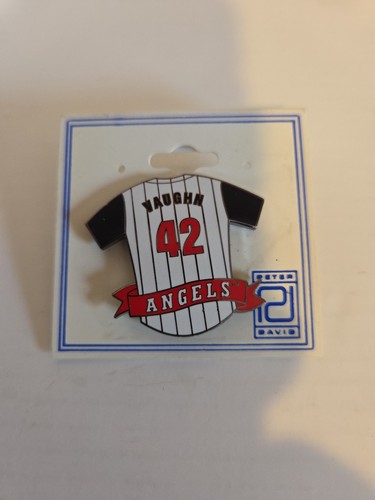 Broche revers vintage Anaheim Angels MLB Baseball Mo Vaughn par Peter David - Photo 4/4