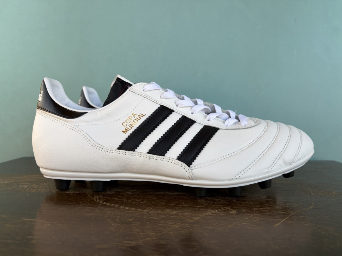 Adidas Copa Mundial White/Black Leather Soccer Cleats Men display picture 2