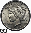1934 Peace Dollar, Flashy Choice BU++, Better Date