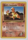 Blaine's Charmander 1st Ed. Pokemon Gym Challenge #60 2000