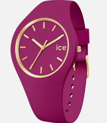 Ice-Watch ICE 020540 Glam Brushed Orchid Small Damenuhr neu Silikon weinrot J10 - Bild 1 von 2