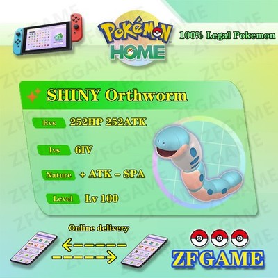  6IV SHINY Orthworm + EVS  POKEMON HOME Champions Online delivery 