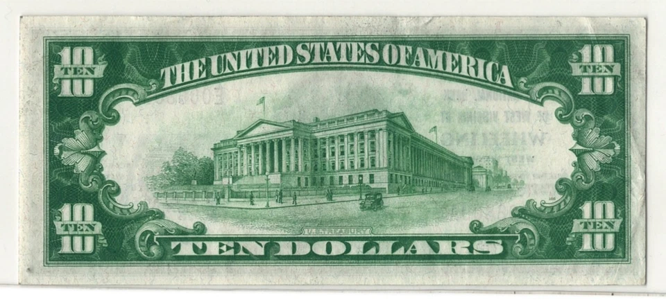 1929 WHEELING WV National Currency PCGS 45 PPQ $10 Bank Note - Extremely Fine!! - Image 3 of 3