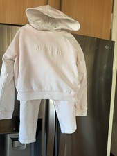 Moncler Kids Logo Cotton Tracksuit, Size 8Y Pink-white