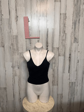 Love Republic Black Ribbed Knit Camisole Top Women&rsquo;s Size L Stretchy NWT