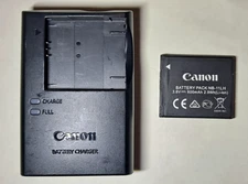 Genuine OEM CANON CB-2LF plug-in battery charger for NB-11L NB-11LH w/battery