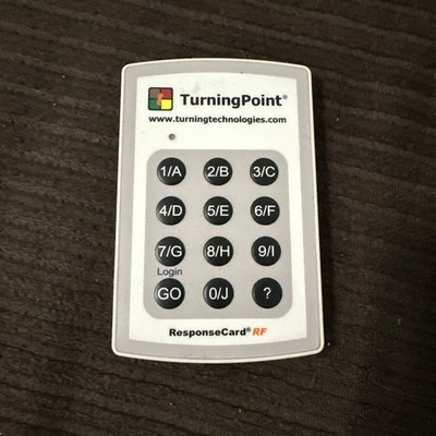 Turning Point Response Card RF Classroom Clickers Technologies RCRF-01