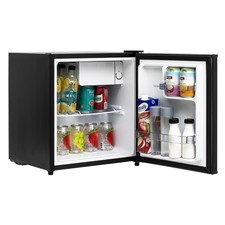 Smad Mini Frigo 45L Piccolo 220V Porta Reversibile Frigorifero Per Casa Nero