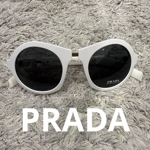 PRADA Round Sunglasses White, Fashion Eyewear Used