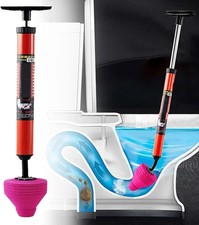 Heavy Duty High Pressure Toilet Unblock Plunger Clog Drain Buster Vacuum Pump