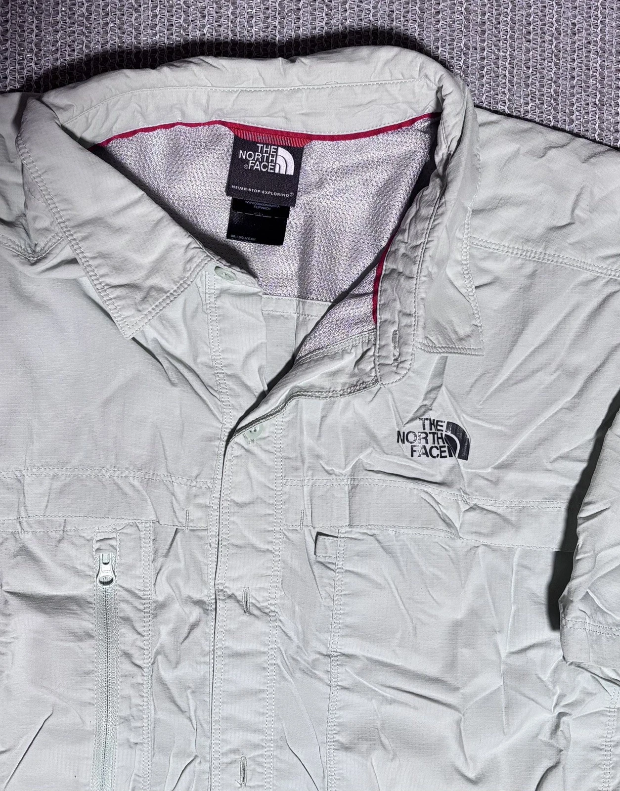 The North Face Shirt Mens XXL Vented Fishing Hiking Long Sleeve Pockets