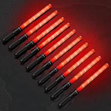 10 Pack 21 Inch Safety Air Traffic Control Wand, Signal Traffic Safety Baton ...