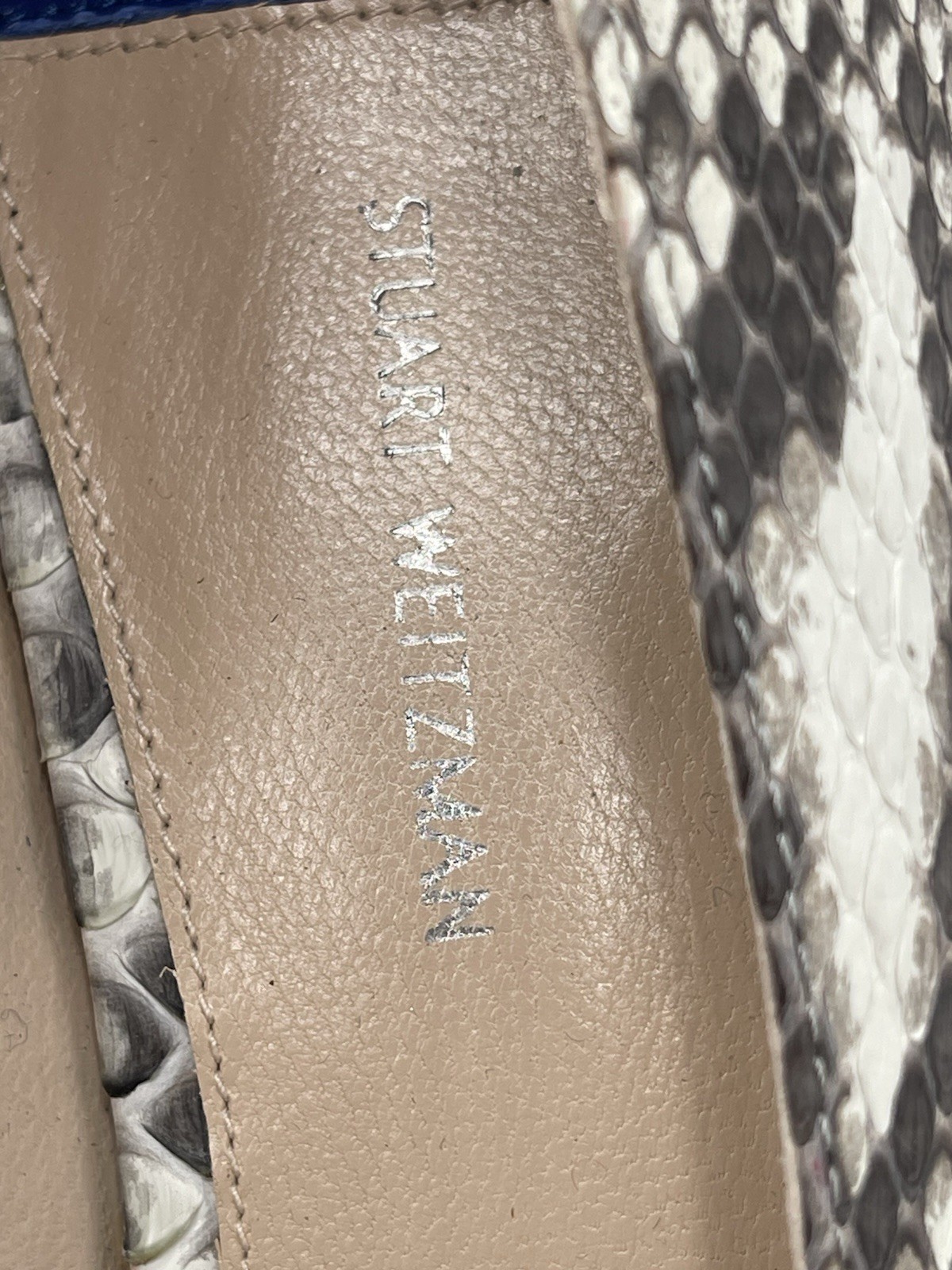 STUART WEITZMAN Womens 9 M Python Snakeskin Point… - image 7