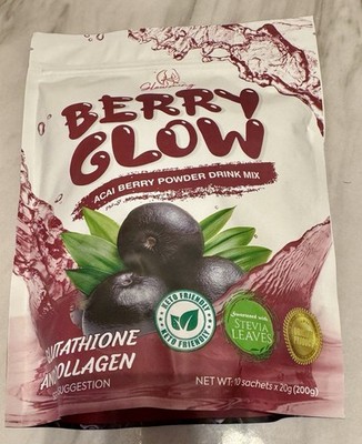 Premium Berry Glow Acai Berry Juice , 10 Sachet By Cris Cosmetics