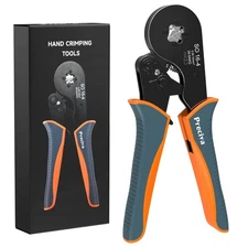 Wire Ferrule Crimping Tool, Square Jaw Wire Crimping Pliers AWG 28-5 -Adjusta...