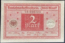 2 Mark loan receipt 1920 #16.02.I