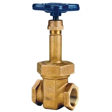 NIBCO 1" T-124 Bronze Gate Valve, Rising Stem, Threaded NL0Z00A