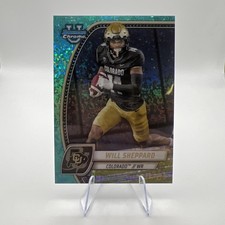 2024 Bowman Chrome U #186 Will Sheppard /275 Aqua Mini Diamond Colorado Buffs
