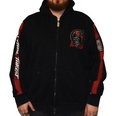 Lethal Threat Decals Open Throttle Zip Up Hoodie - Black - 3XL HD84074XXXL