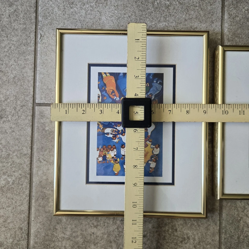 Lote (2) Impresiones enmarcadas enmarañadas de Rie Muñoz ARK IN ALASKA y Creación del Hombre Arte Popular Foto 4 de 4