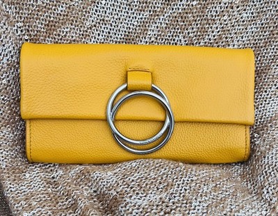 Vince Camuto Women's Livy Leather Wallet, Mango Sorbet Y2K Fairy Boho Academia