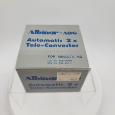 Albinar 2X Auto Tele Converter Minolta MD Mount w Box Case Japan