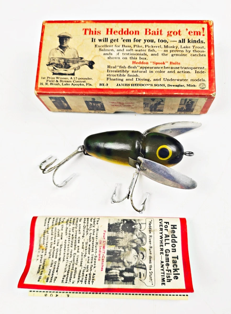 現行HEDDON 本　GENUINE 25+ Heddon Freshwater Original Vintage Fishing Lures for sale