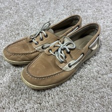 Sperry Top Sider Women  s Leather Bluefish Boat Shoe Linen/Oat, 7M