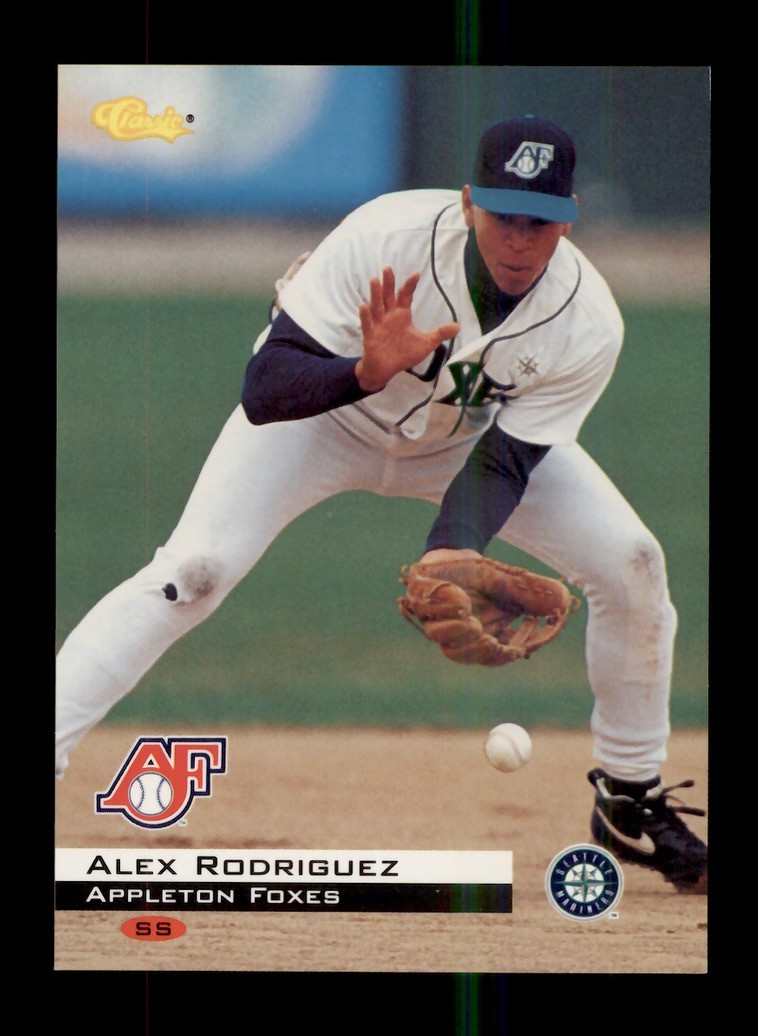 1994 CLASSIC MINORS #100 ALEX RODRIGUEZ ROOKIE RC APPLETON FOXES