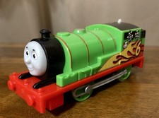 Trackmaster Percy Thomas Friends Motorized Train Tank Engine 6 Flame 2013 Works