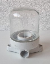 Tolle Art Deco Kolbenlampe - Dachboden Kellerlampe m. Keramikfassung 1940/50