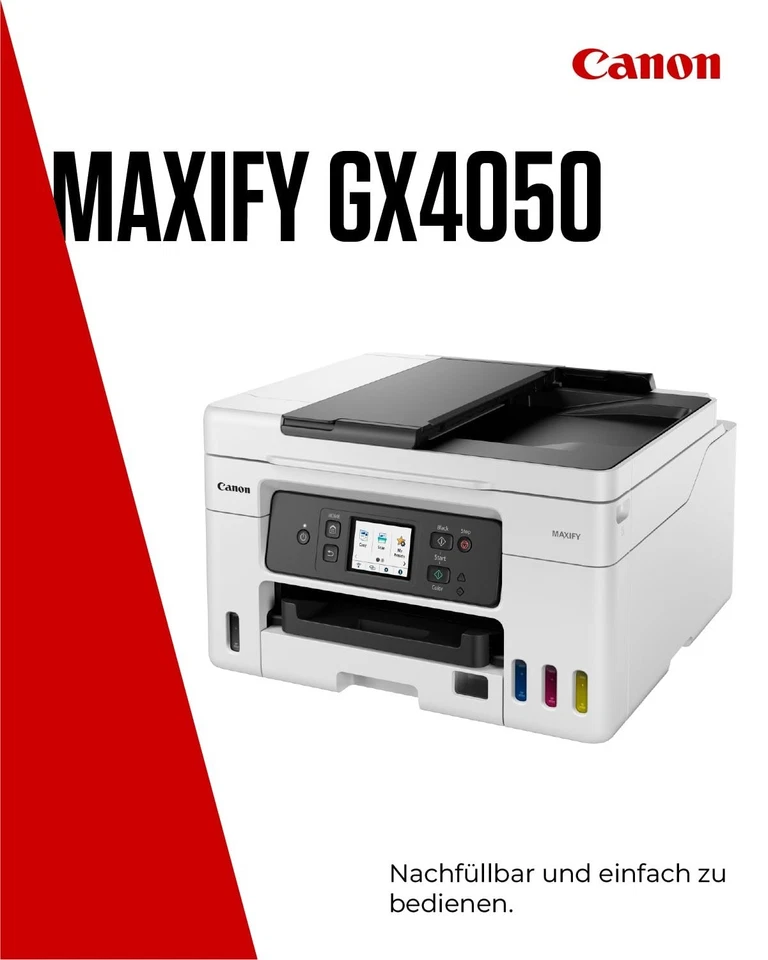 Canon MAXIFY GX4050 stampante multifunzione - bianco/grigio (5779C006) - Immagine 4 di 4