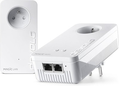 devolo Magic 2 LAN Triple Starter Kit: 2x Powerline-Adapter, (CPL, frz. Stecker)