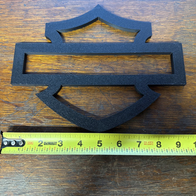 Harley-Davidson 木製立体壁掛け ウォールアート 約91×61cm 3D Printed Harley Davidson Sign Bar & Shield Wall art | eBay