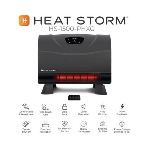 Heat Storm HS-1500-PHXG Infrared Heater - Thumbnail 2